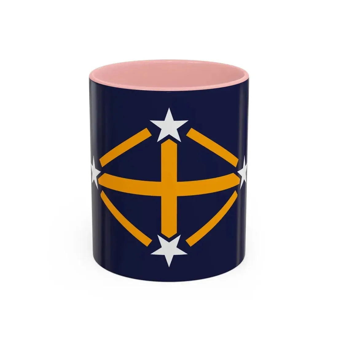 Flag of Imperial Japanese Antarctic Expedition - Accent Coffee Mug 11oz Pink - Go Mug Yourself