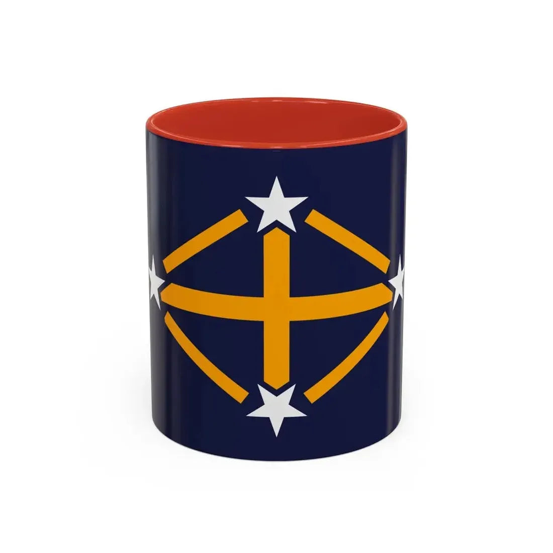 Flag of Imperial Japanese Antarctic Expedition - Accent Coffee Mug 11oz Red - Go Mug Yourself