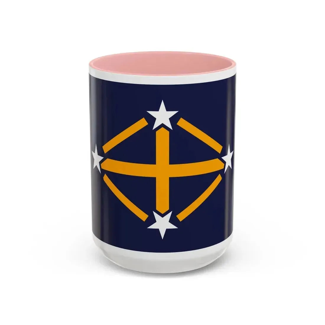 Flag of Imperial Japanese Antarctic Expedition - Accent Coffee Mug 15oz Pink - Go Mug Yourself