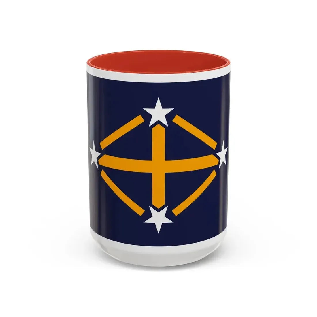 Flag of Imperial Japanese Antarctic Expedition - Accent Coffee Mug 15oz Red - Go Mug Yourself