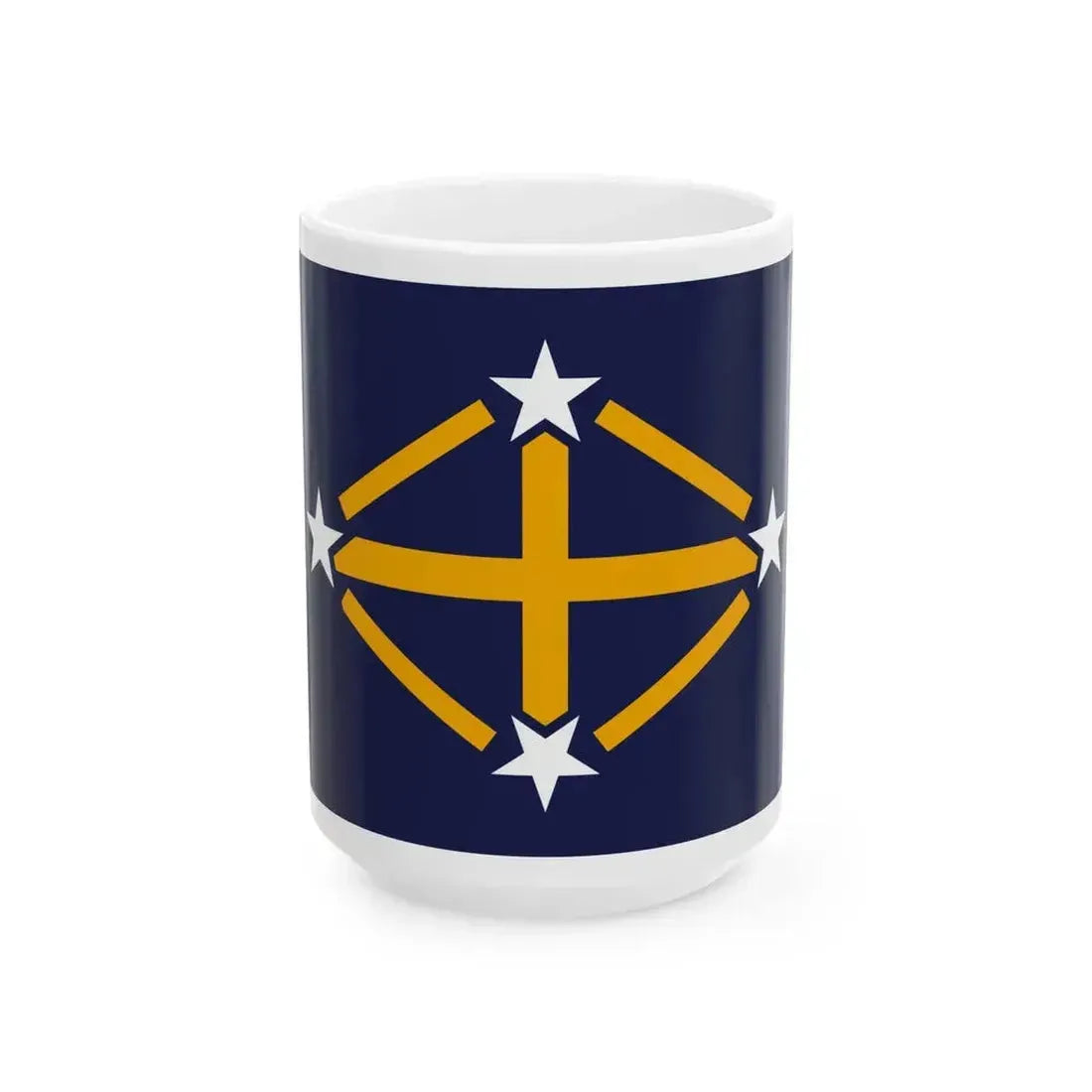 Flag of Imperial Japanese Antarctic Expedition - White Coffee Mug 15oz - Go Mug Yourself