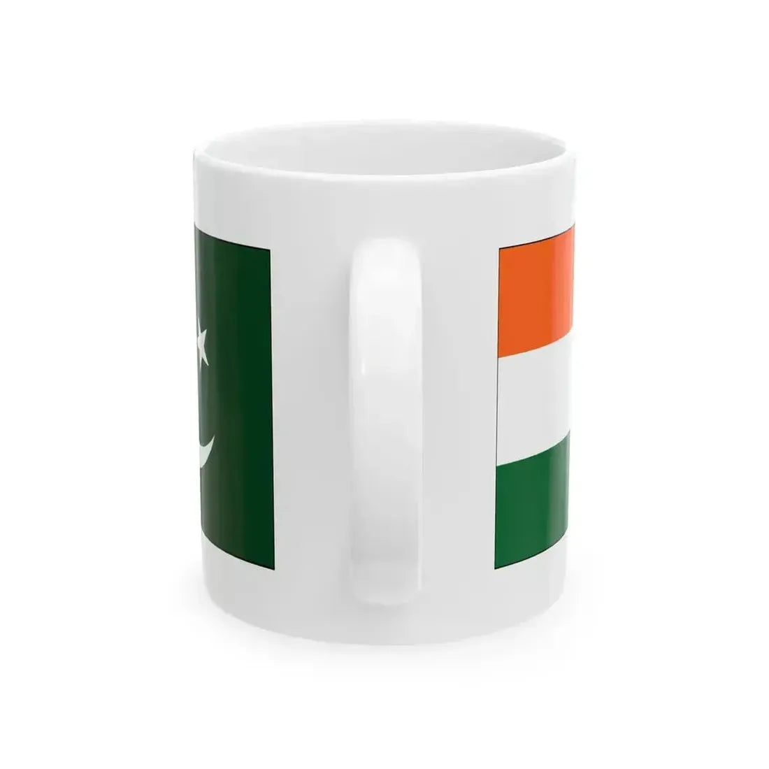 Flag of India--Pakistan (India) White Coffee Mug - Go Mug Yourself