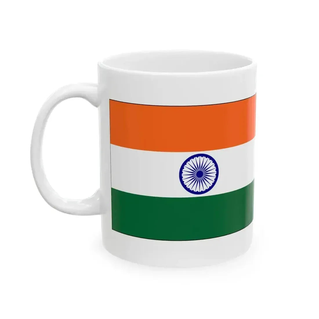 Flag of India--Pakistan (India) White Coffee Mug - Go Mug Yourself