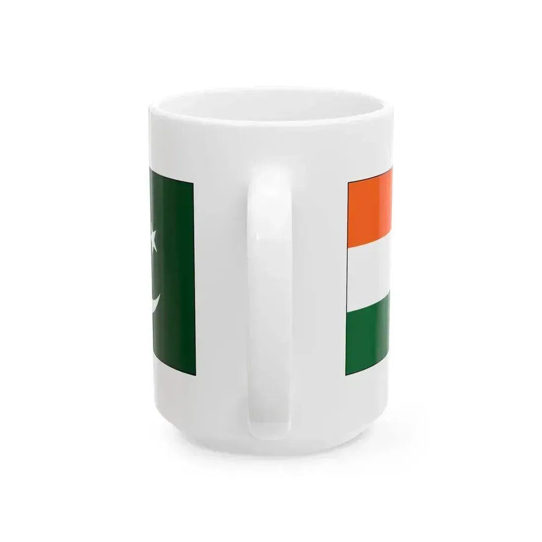 Flag of India--Pakistan (India) White Coffee Mug - Go Mug Yourself