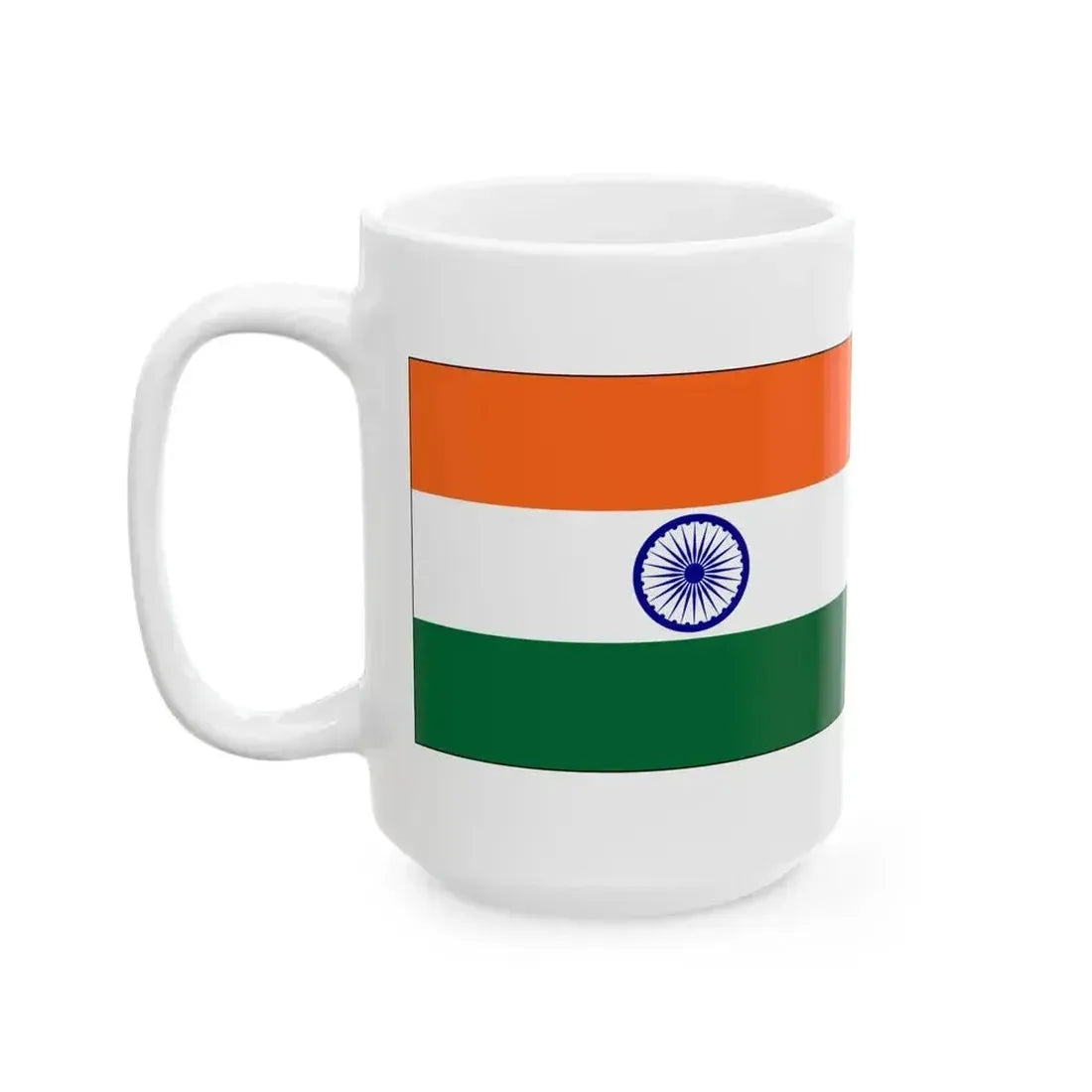 Flag of India--Pakistan (India) White Coffee Mug - Go Mug Yourself