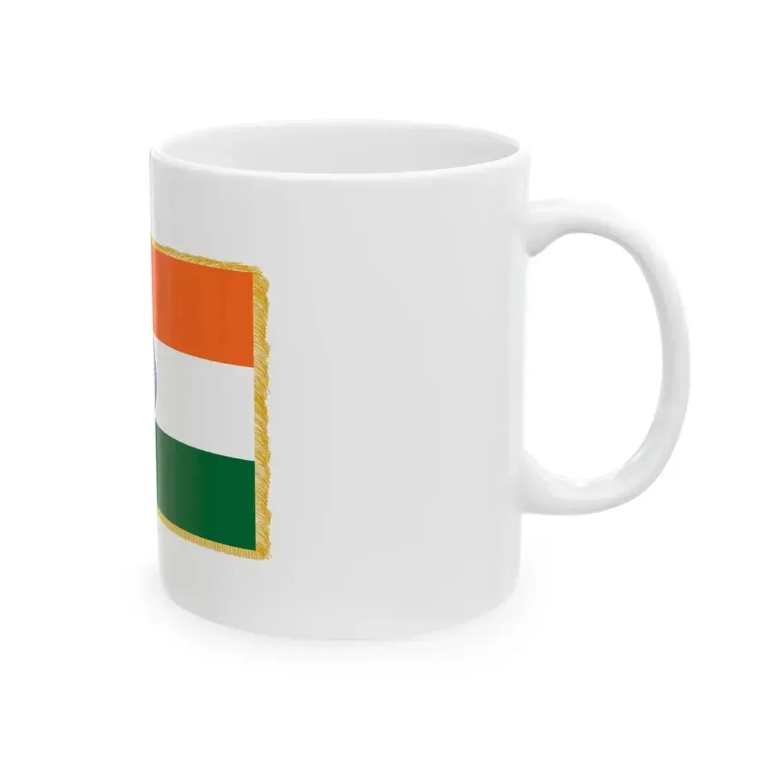 Flag of India parade (India) White Coffee Mug - Go Mug Yourself