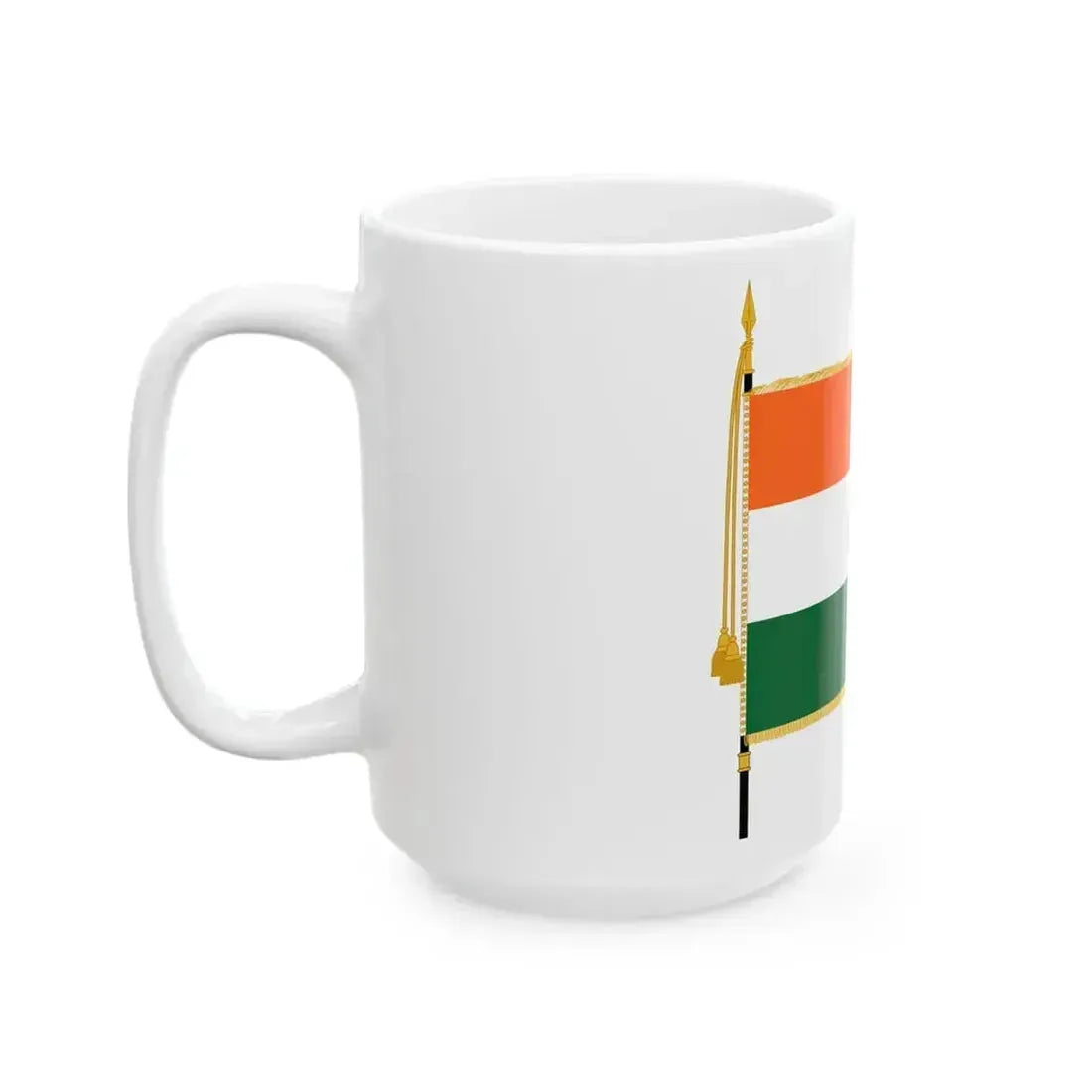 Flag of India parade (India) White Coffee Mug - Go Mug Yourself
