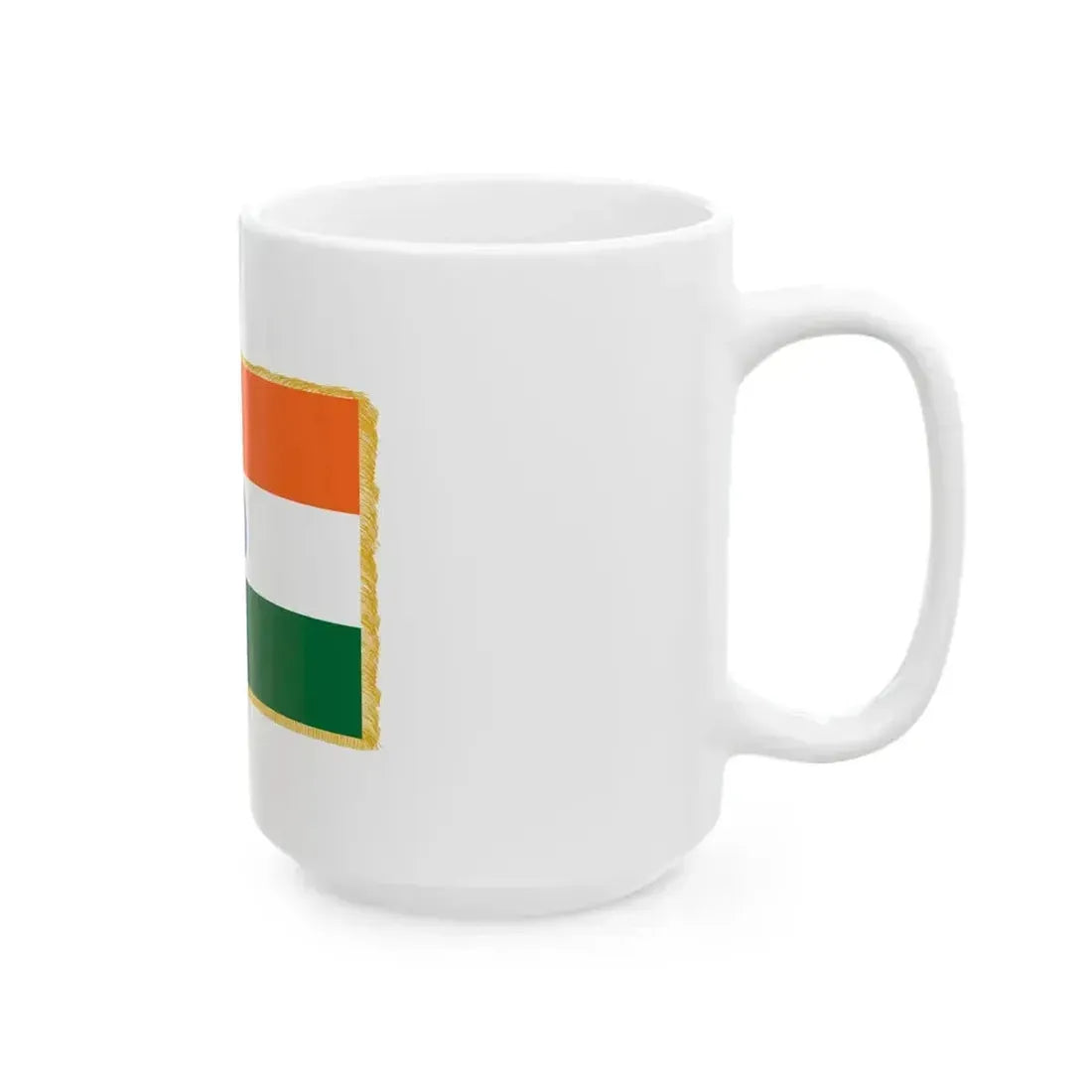 Flag of India parade (India) White Coffee Mug - Go Mug Yourself