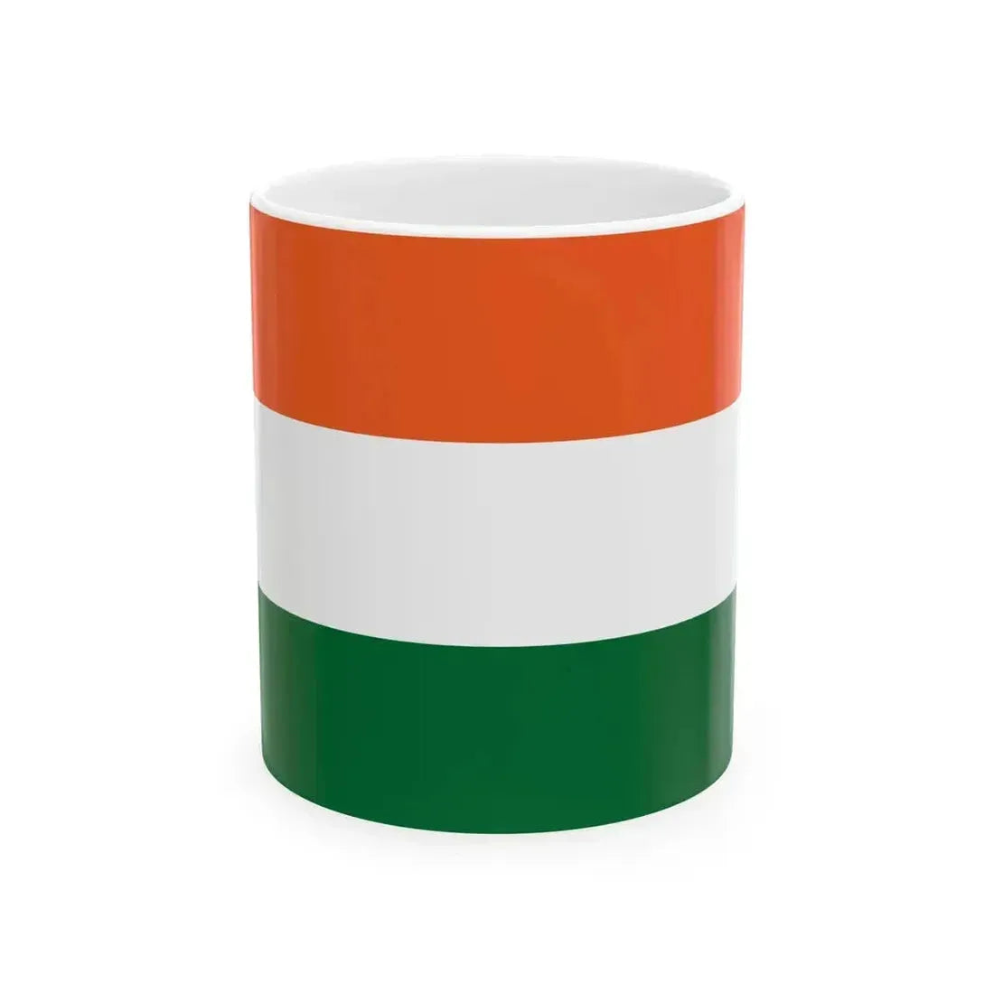 Flag of India simple (India) White Coffee Mug 11oz - Go Mug Yourself