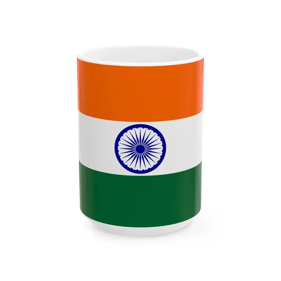 Flag of India Websafe (India) White Coffee Mug 15oz - Go Mug Yourself
