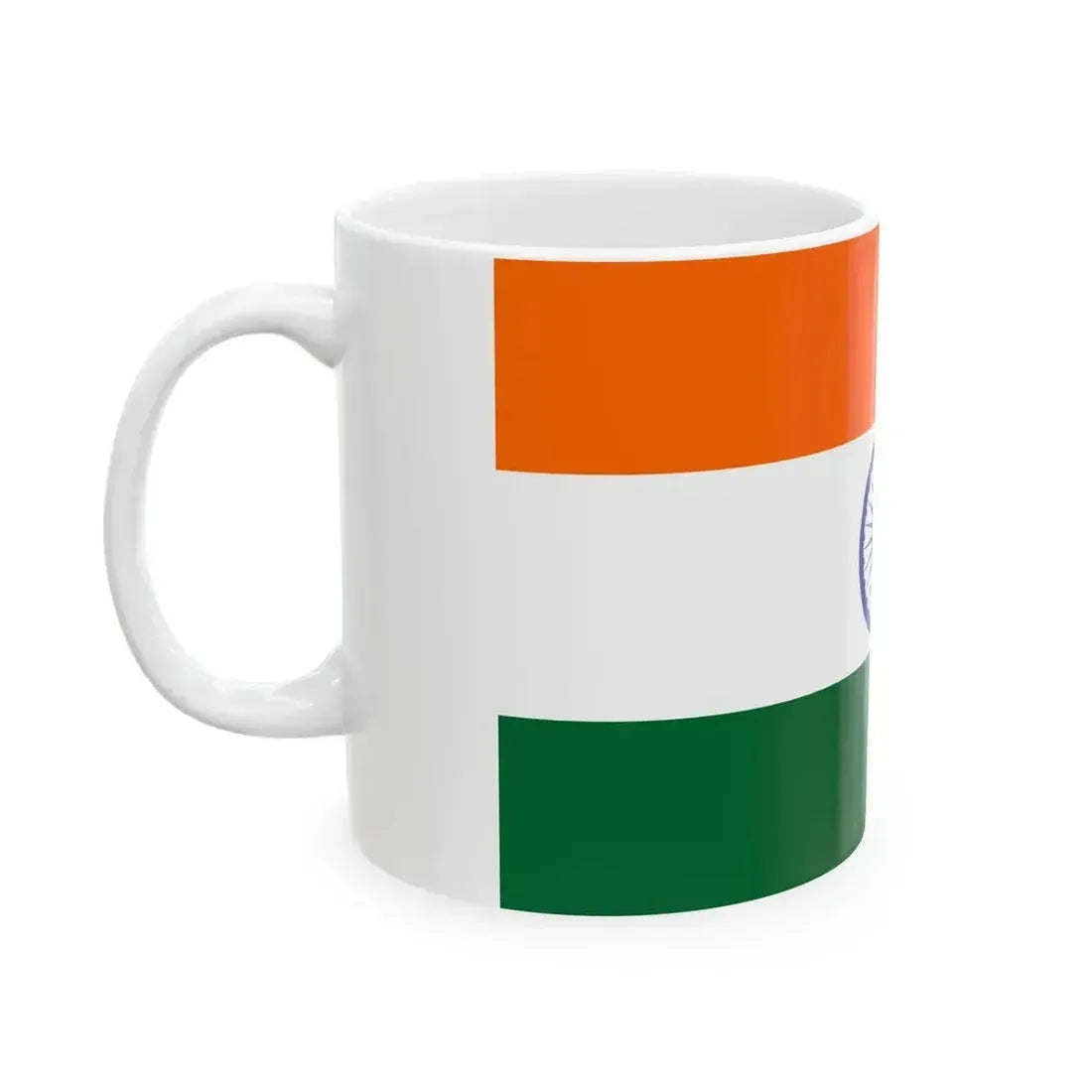 Flag of India Websafe (India) White Coffee Mug - Go Mug Yourself