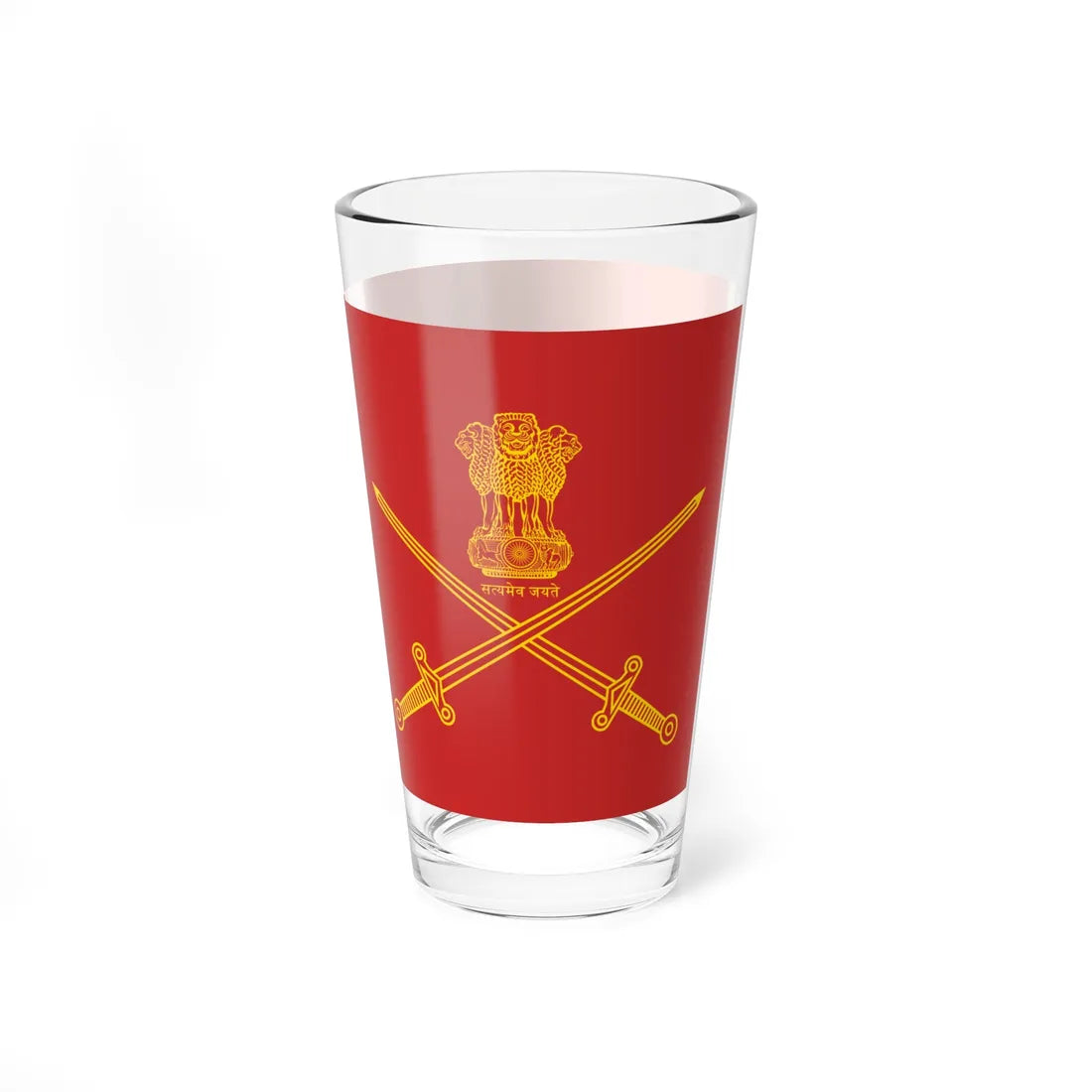 Flag of Indian Army (India) Pint Glass 16oz - Go Mug Yourself