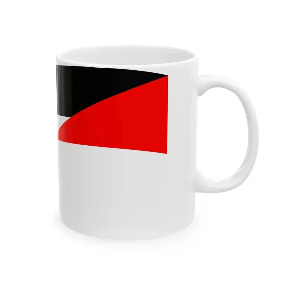 Flag of Indonesia and Palestine with waves (Indonesia) White Coffee Mug - Go Mug Yourself