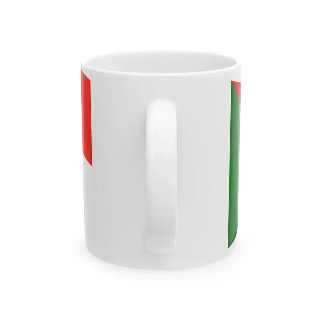 Flag of Indonesia and Sudan with waves (Indonesia) White Coffee Mug - Go Mug Yourself