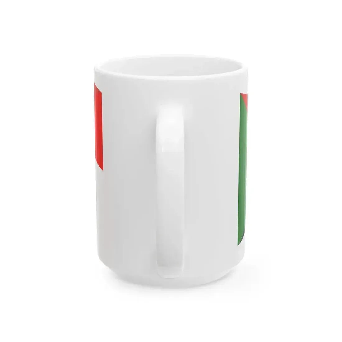 Flag of Indonesia and Sudan with waves (Indonesia) White Coffee Mug - Go Mug Yourself