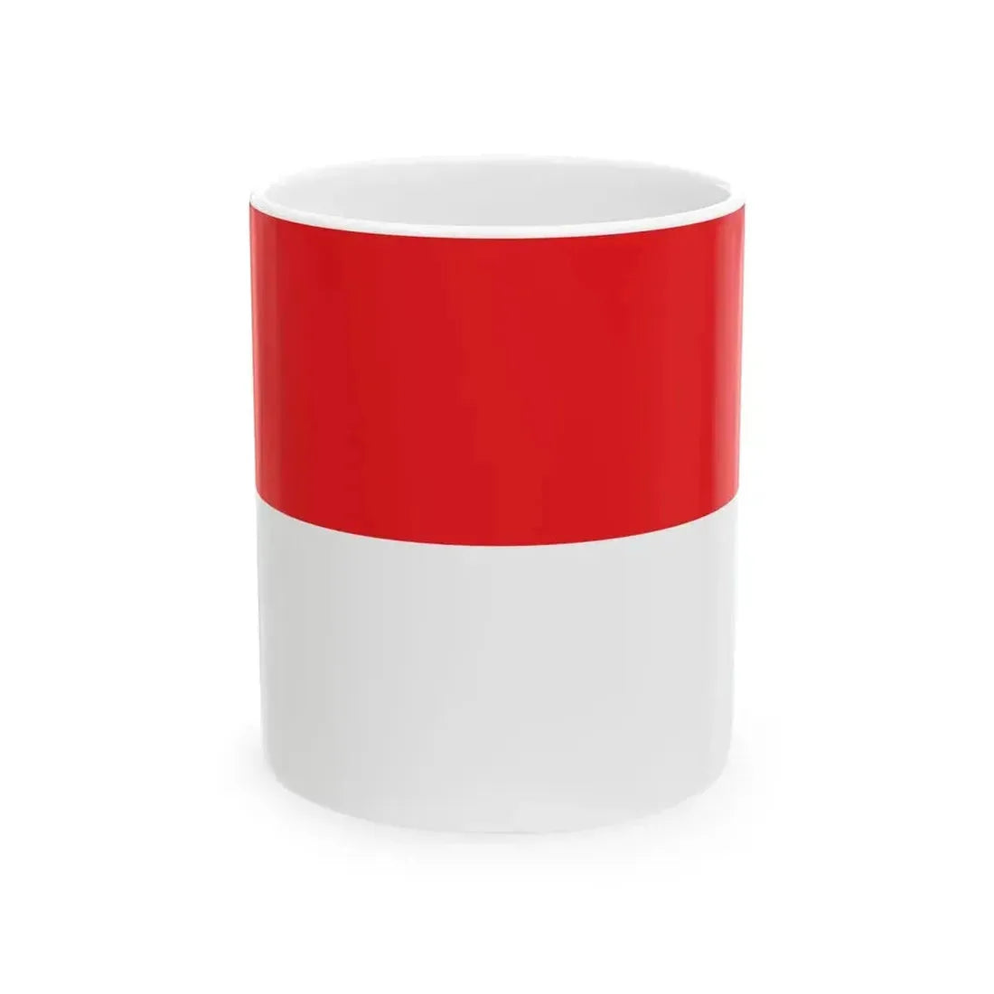 Flag of Indonesia physical version (Indonesia) White Coffee Mug 11oz - Go Mug Yourself