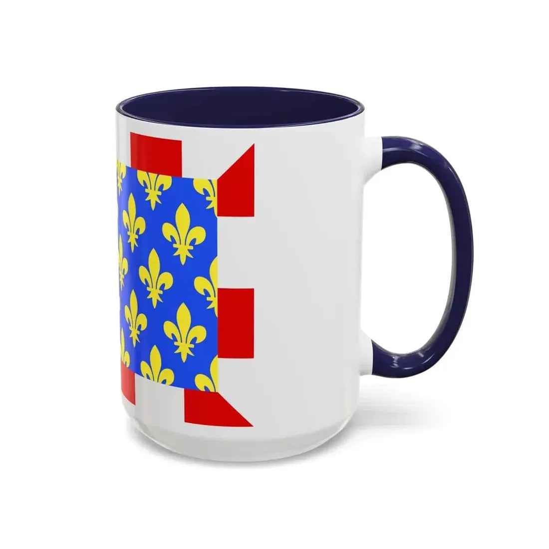 Flag of Indre et Loire France - Accent Coffee Mug - Go Mug Yourself