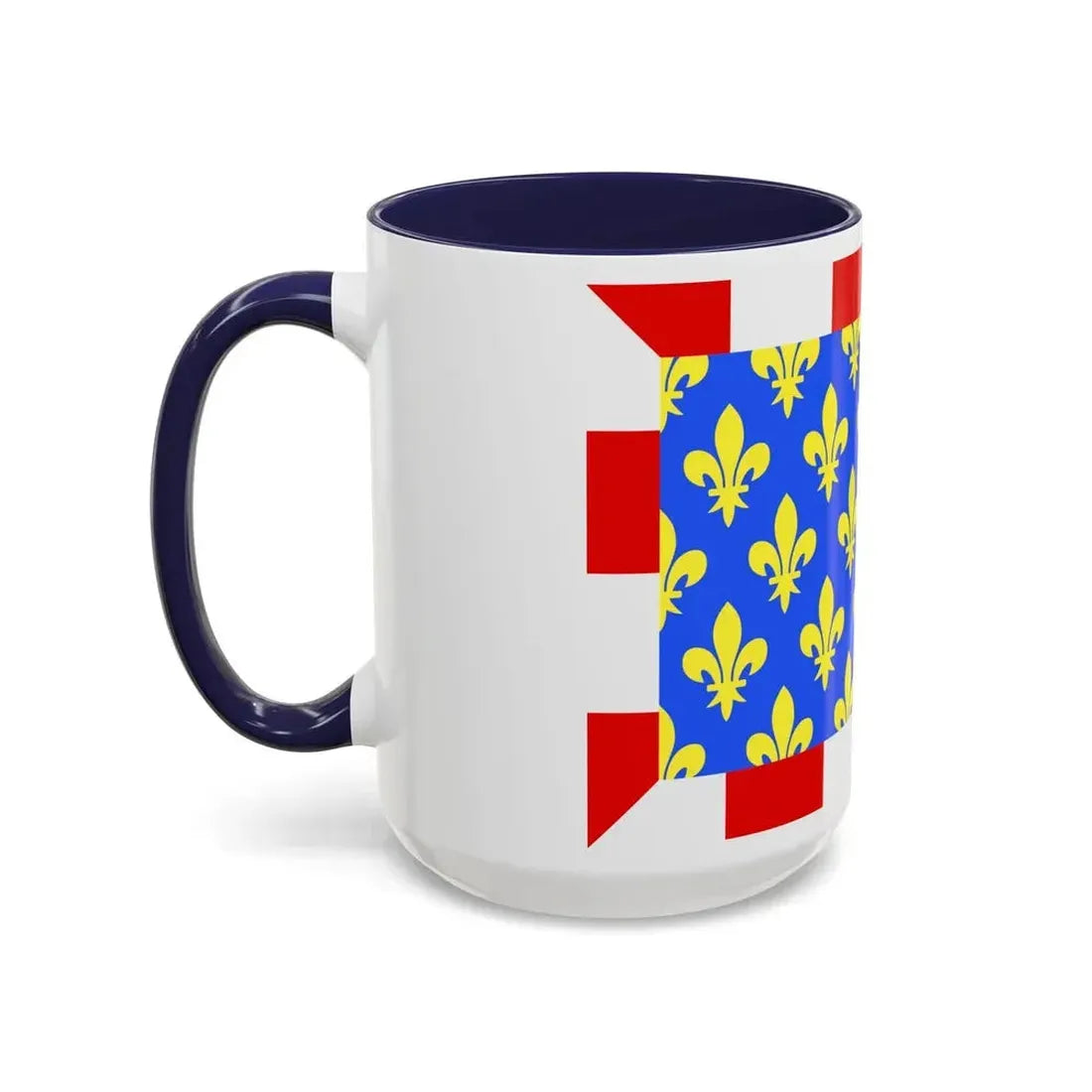 Flag of Indre et Loire France - Accent Coffee Mug - Go Mug Yourself