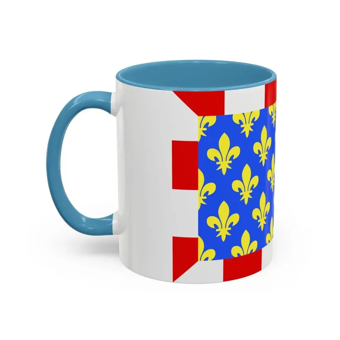 Flag of Indre et Loire France - Accent Coffee Mug - Go Mug Yourself