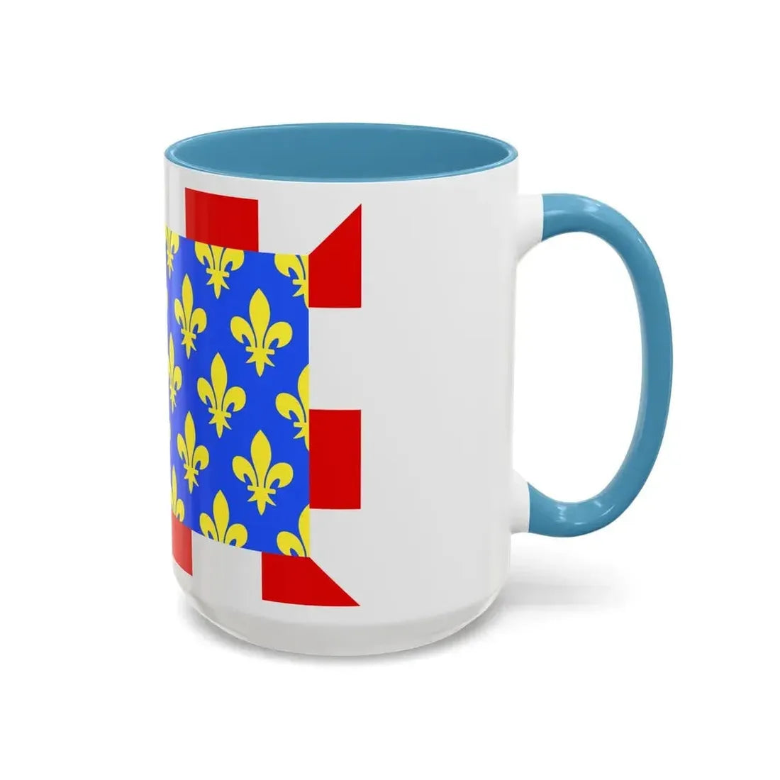 Flag of Indre et Loire France - Accent Coffee Mug - Go Mug Yourself