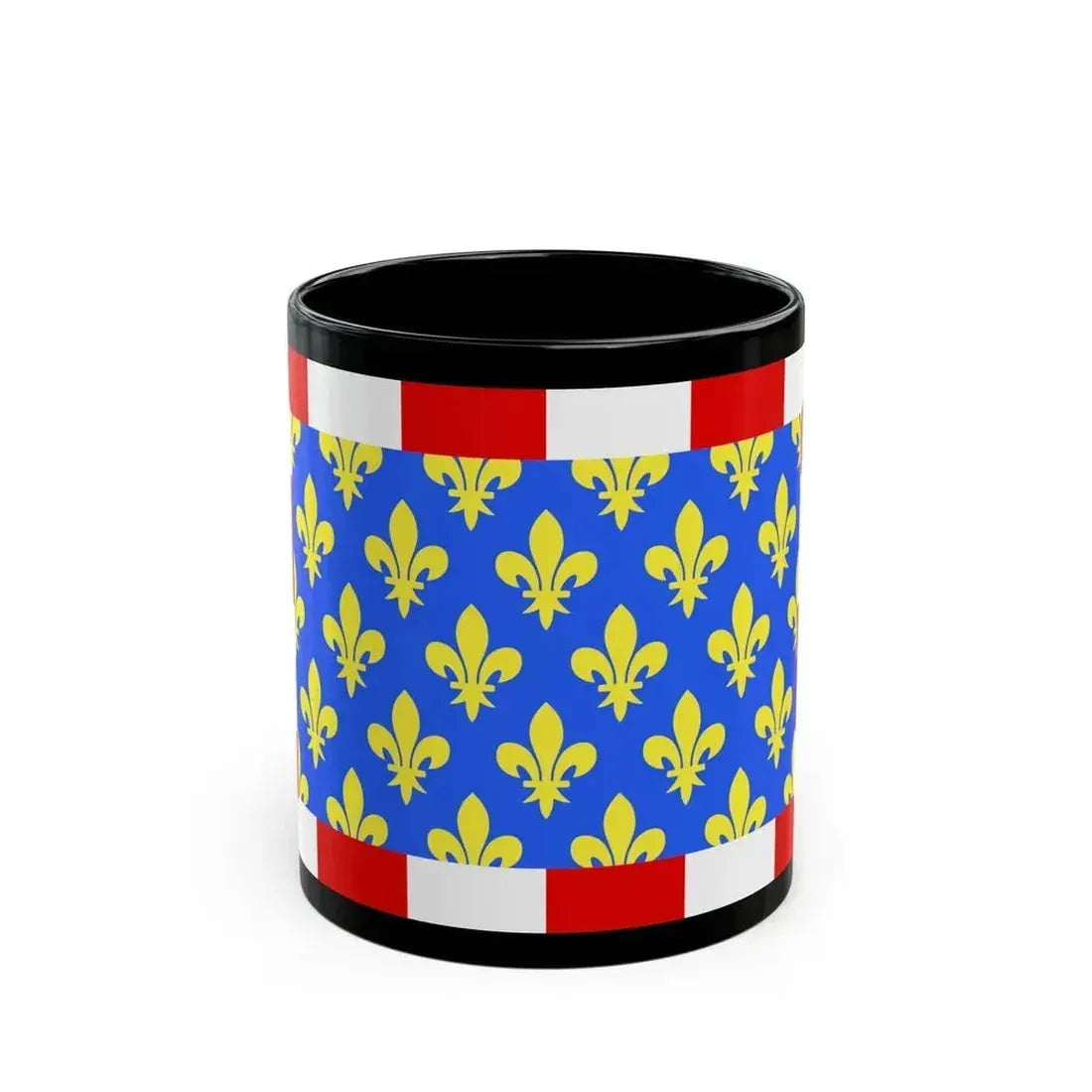 Flag of Indre et Loire France - Black Coffee Mug 11oz - Go Mug Yourself