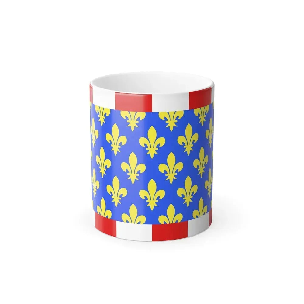 Flag of Indre et Loire France - Color Changing Coffee Mug 11oz - Go Mug Yourself