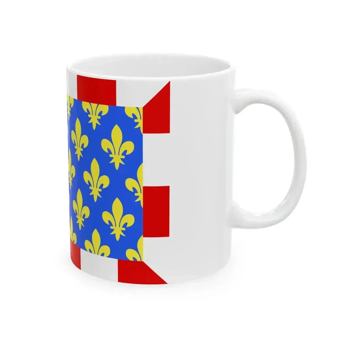 Flag of Indre et Loire France - White Coffee Mug - Go Mug Yourself