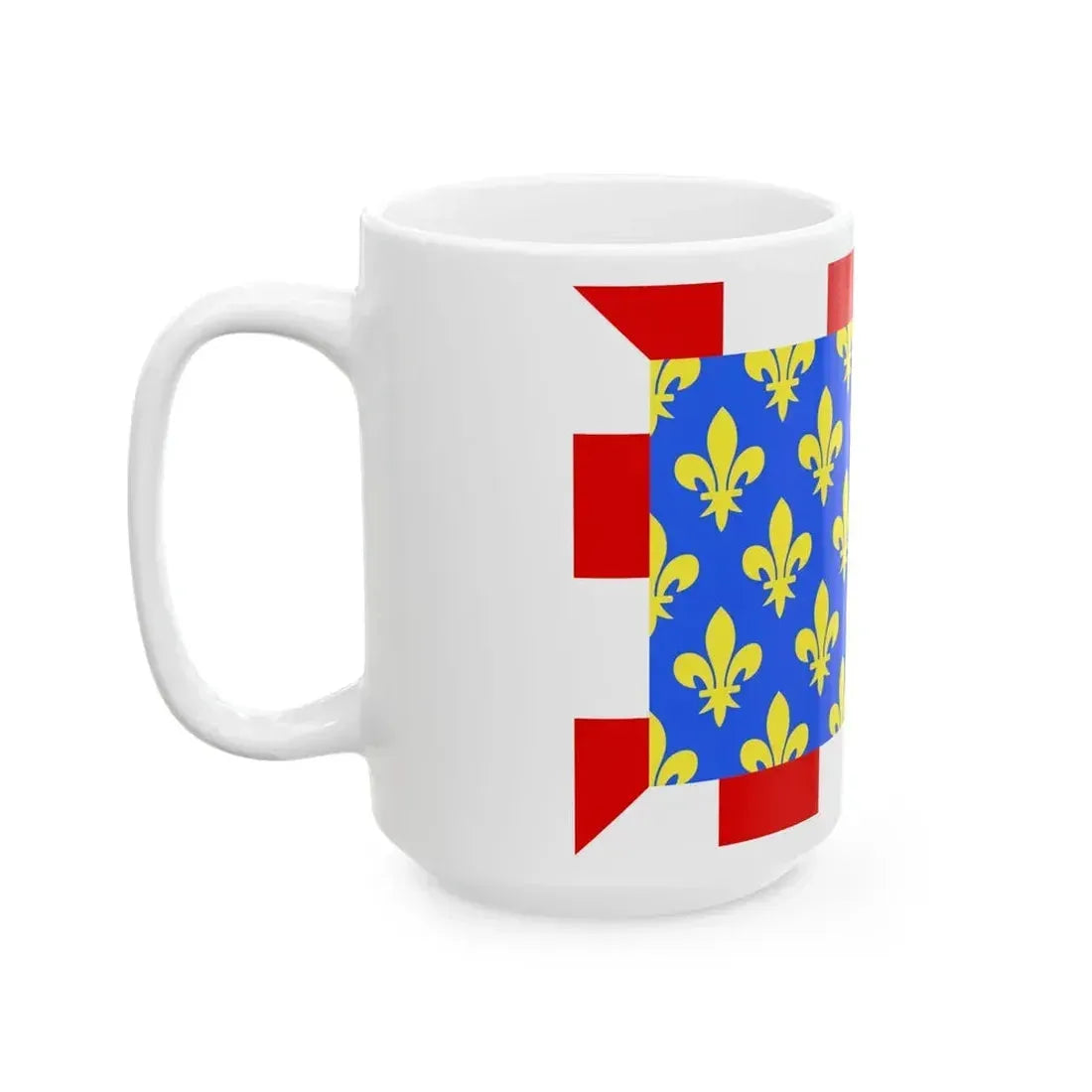 Flag of Indre et Loire France - White Coffee Mug - Go Mug Yourself