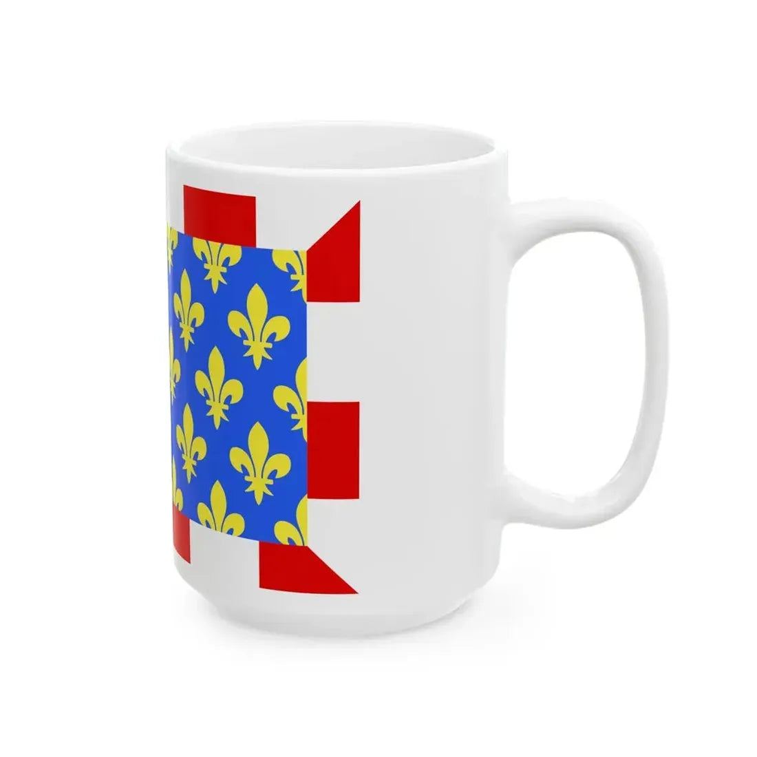 Flag of Indre et Loire France - White Coffee Mug - Go Mug Yourself