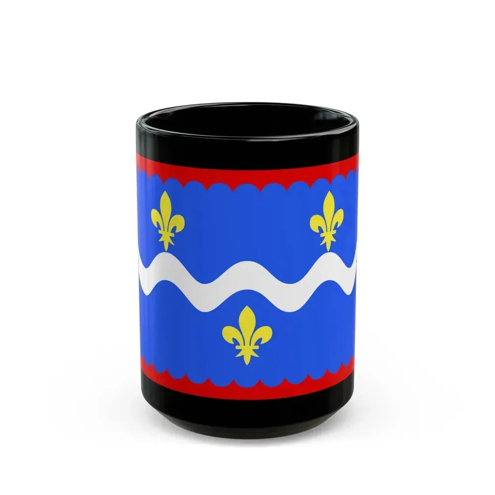 Flag of Indre France - Black Coffee Mug 15oz - Go Mug Yourself