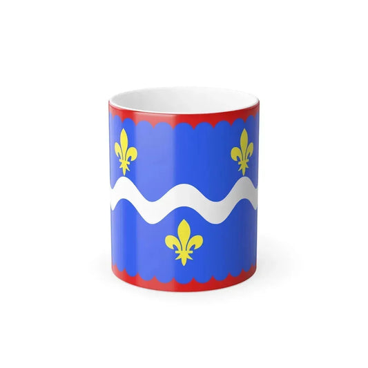 Flag of Indre France - Color Changing Coffee Mug 11oz - Go Mug Yourself