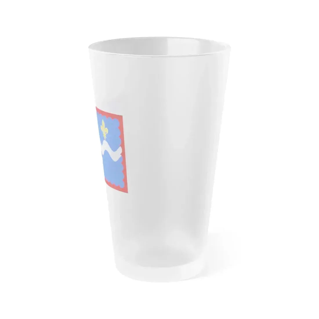 Flag of Indre France - Frosted Pint Glass 16oz - Go Mug Yourself