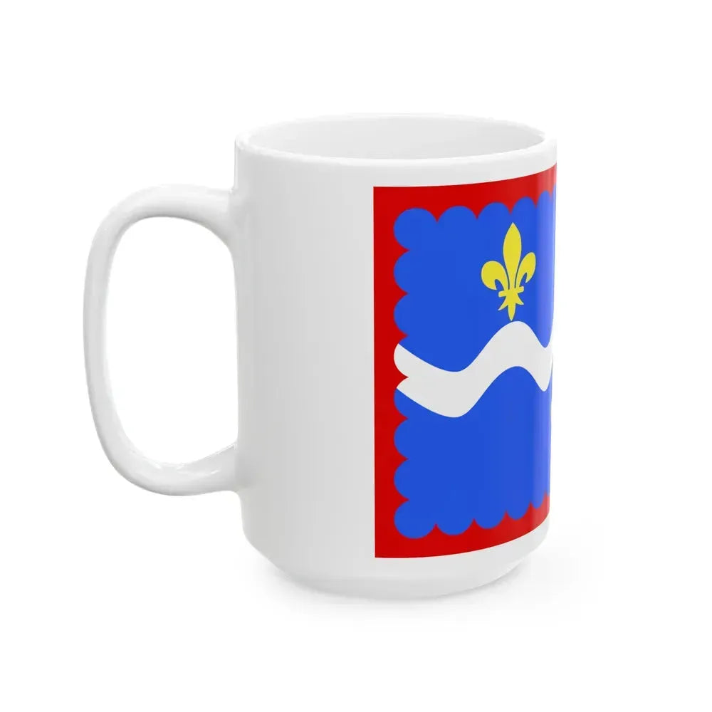 Flag of Indre France - White Coffee Mug - Go Mug Yourself
