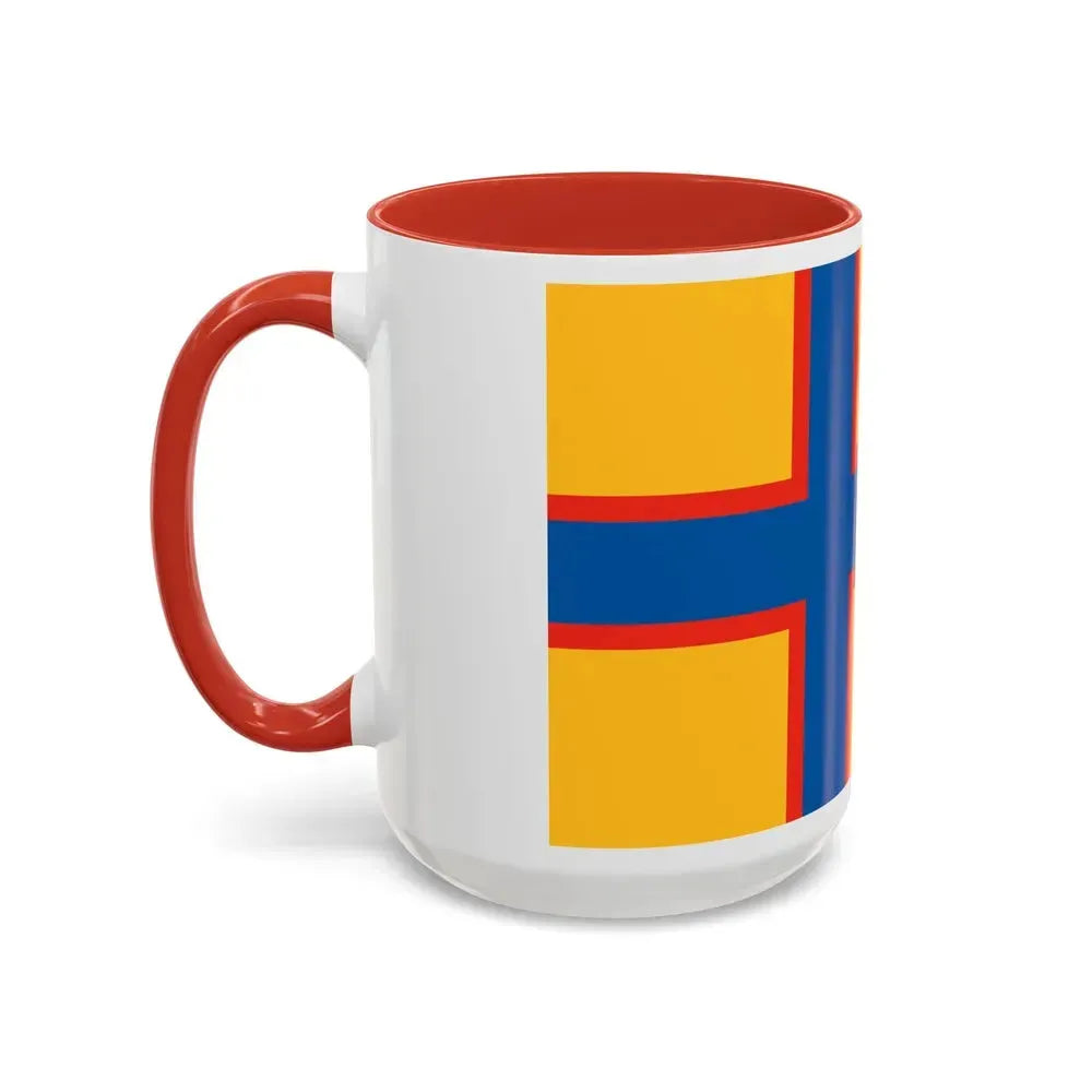 Flag of Ingrian Finns Estonia - Accent Coffee Mug - Go Mug Yourself
