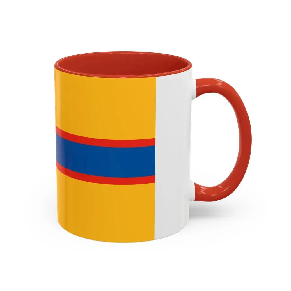 Flag of Ingrian Finns Estonia - Accent Coffee Mug - Go Mug Yourself