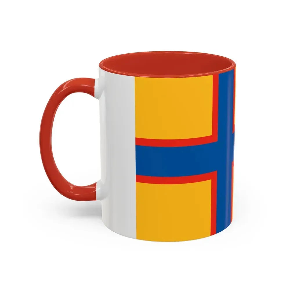 Flag of Ingrian Finns Estonia - Accent Coffee Mug - Go Mug Yourself