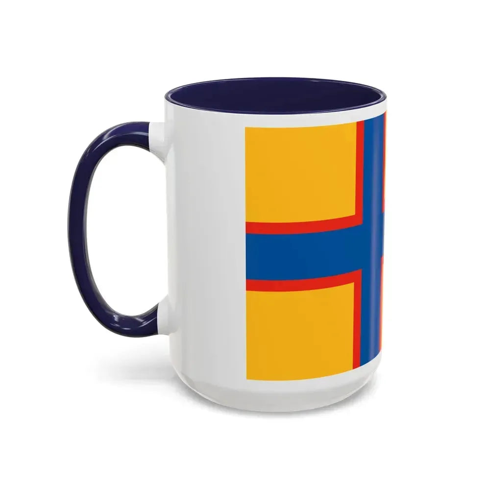 Flag of Ingrian Finns Estonia - Accent Coffee Mug - Go Mug Yourself