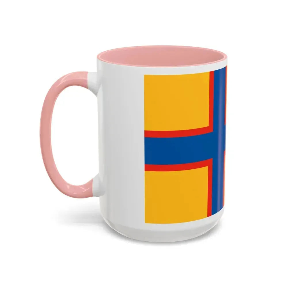 Flag of Ingrian Finns Estonia - Accent Coffee Mug - Go Mug Yourself