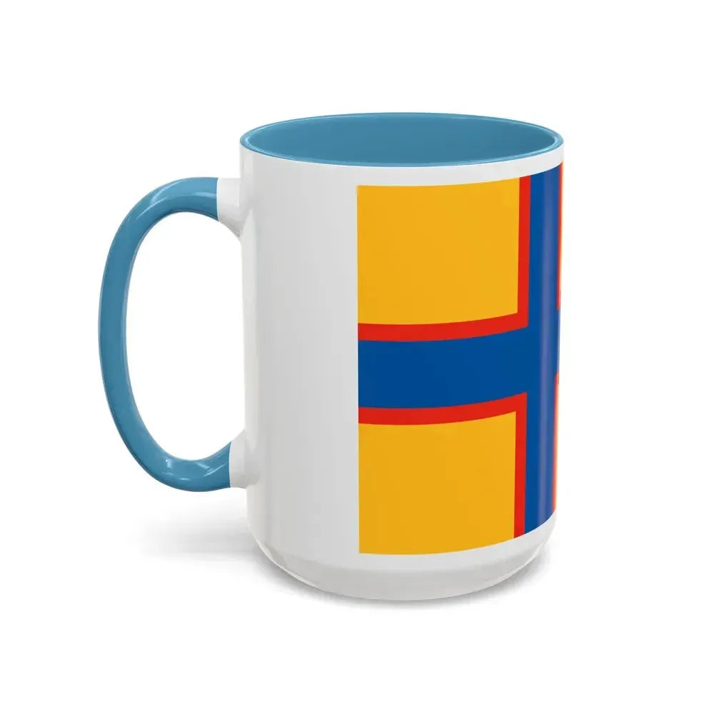 Flag of Ingrian Finns Estonia - Accent Coffee Mug - Go Mug Yourself