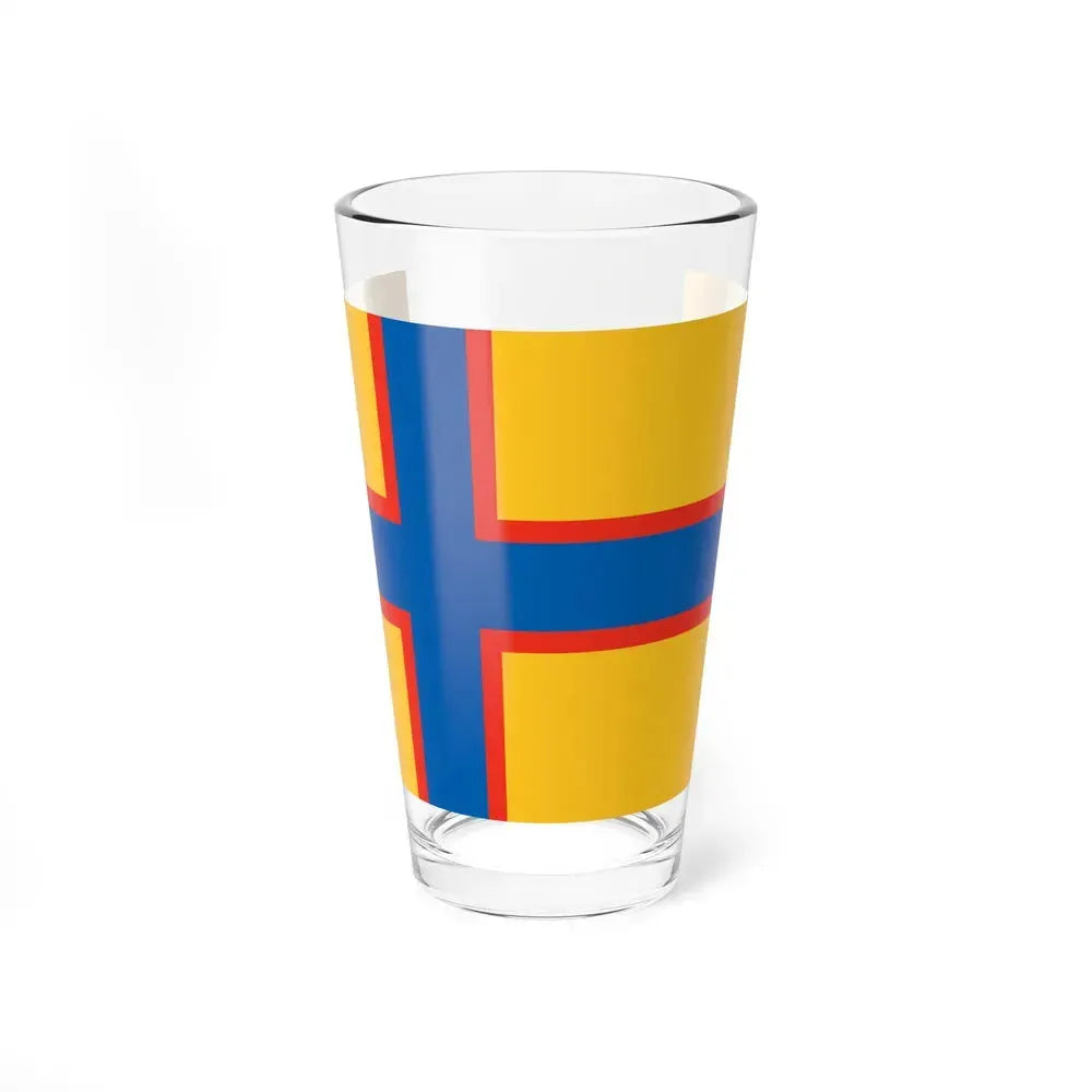 Flag of Ingrian Finns Estonia - Pint Glass 16oz 16oz - Go Mug Yourself