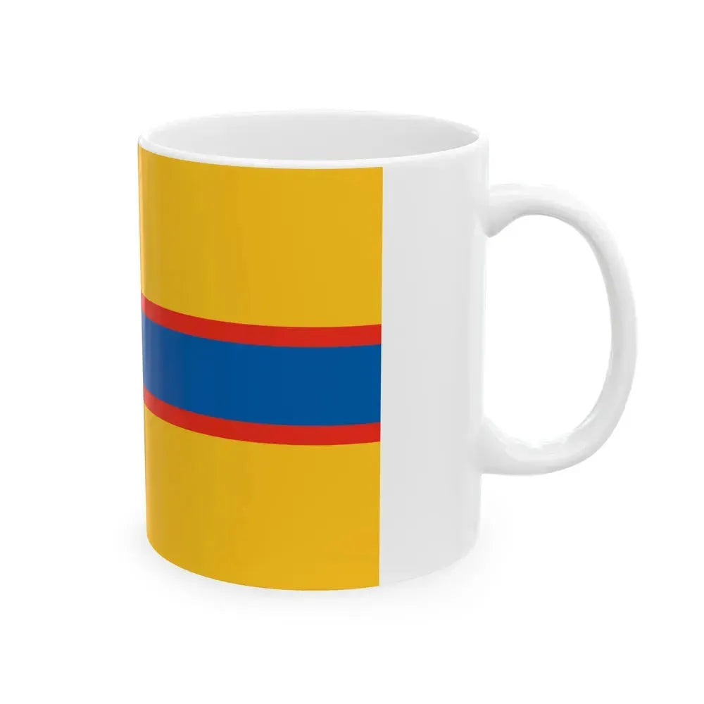 Flag of Ingrian Finns Estonia - White Coffee Mug - Go Mug Yourself