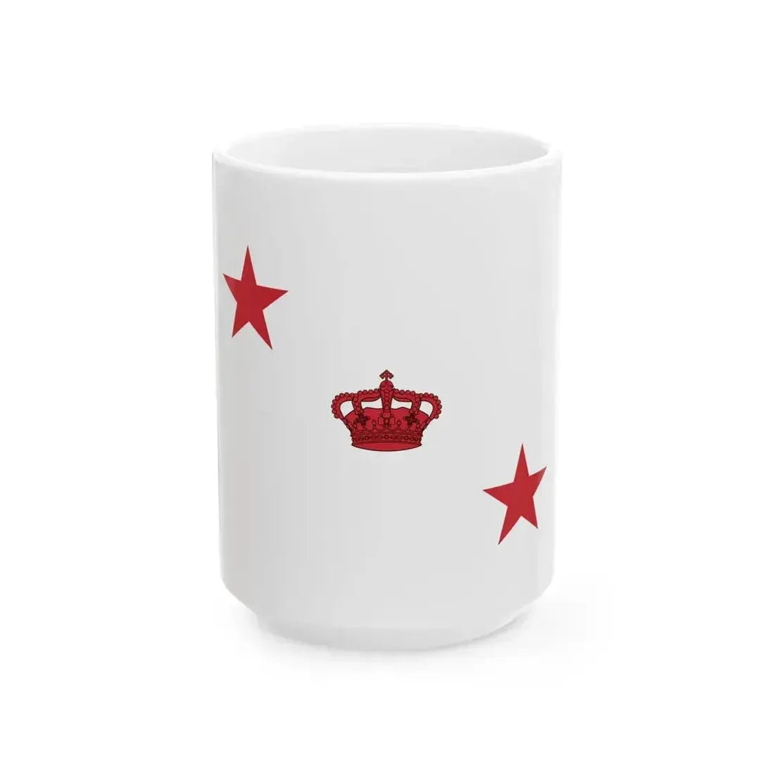 Flag of inspector general of the Regia Marina (Italy) White Coffee Mug 15oz - Go Mug Yourself