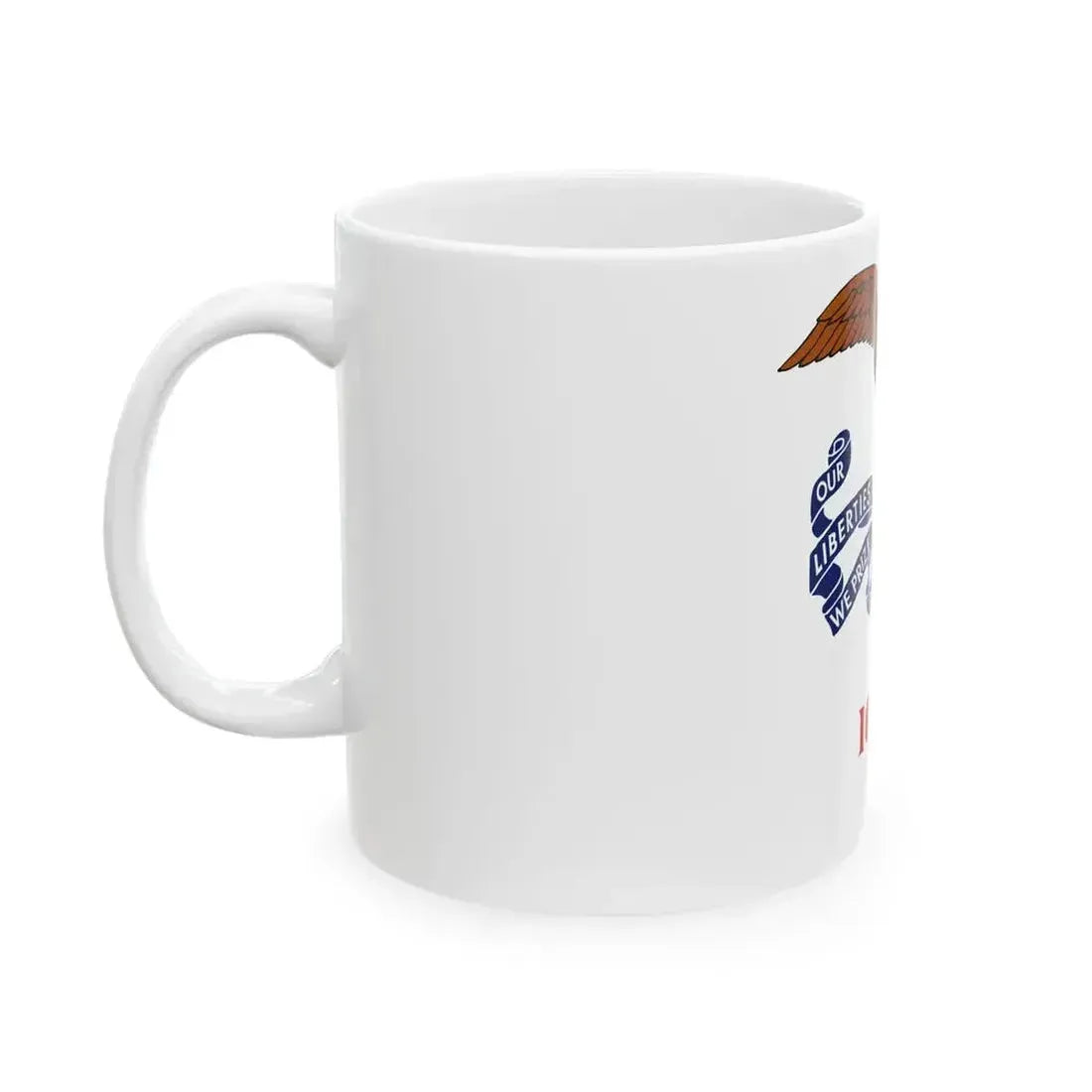 Flag of Iowa 1917-1921 (United States) White Coffee Mug - Go Mug Yourself
