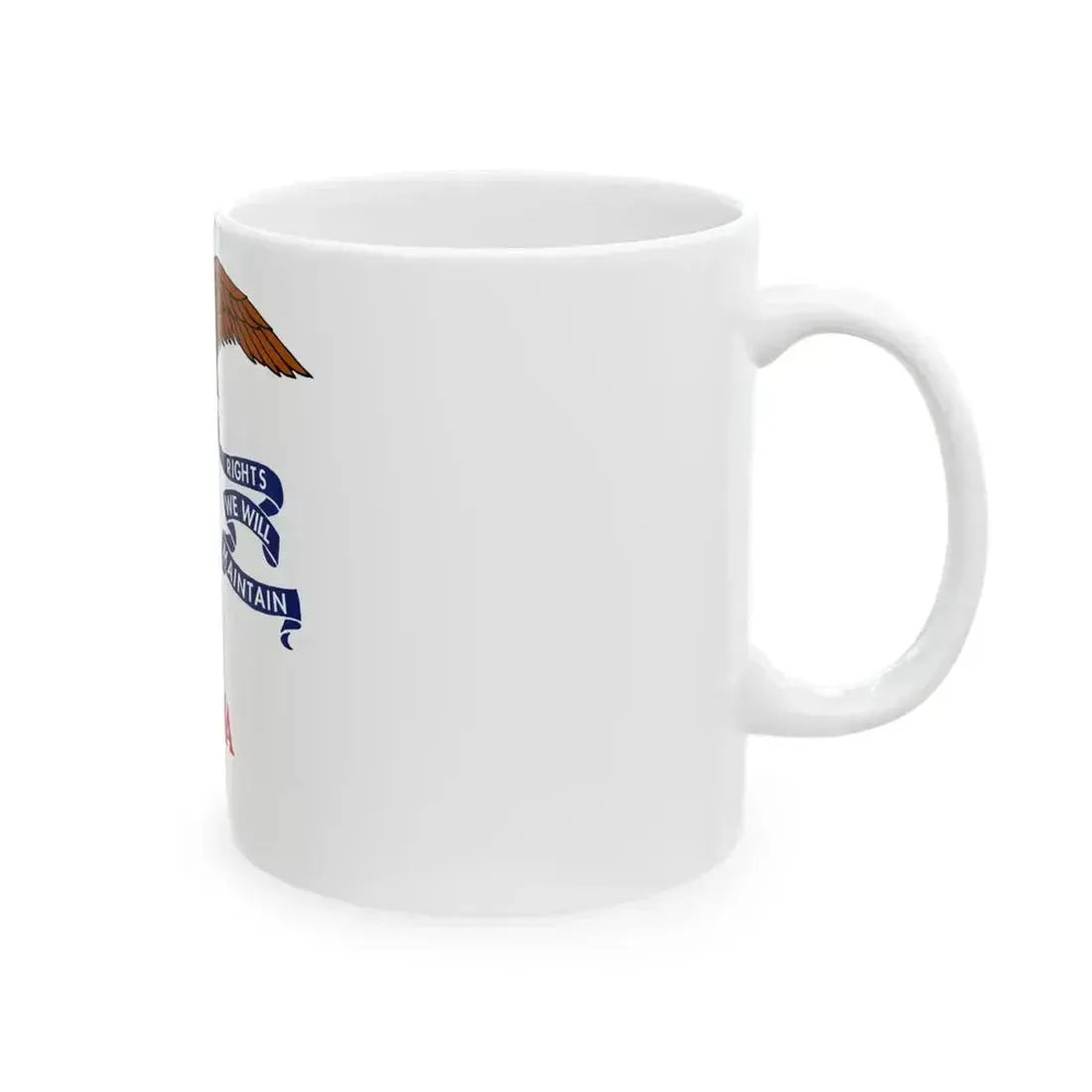 Flag of Iowa 1917-1921 (United States) White Coffee Mug - Go Mug Yourself