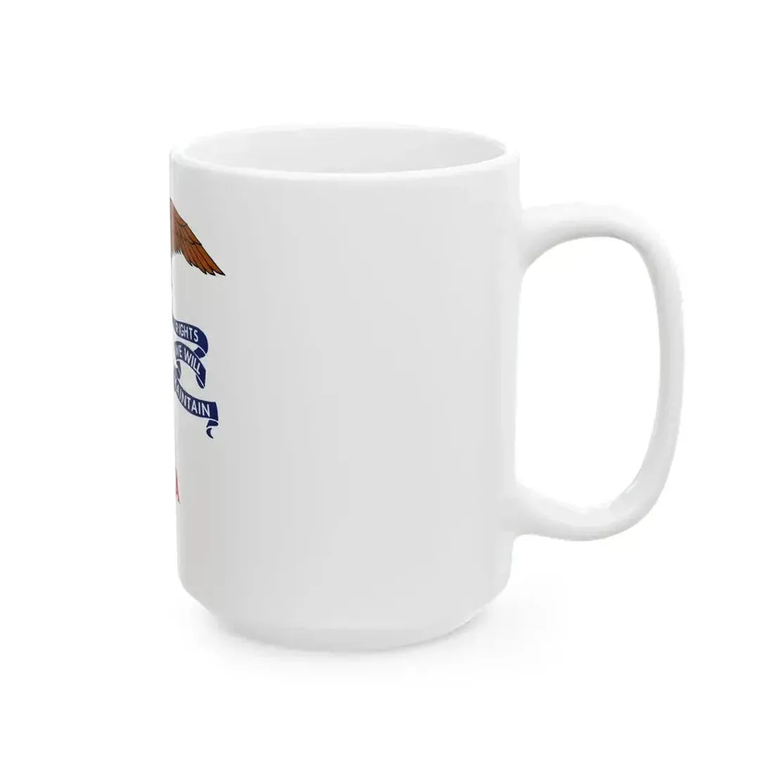 Flag of Iowa 1917-1921 (United States) White Coffee Mug - Go Mug Yourself