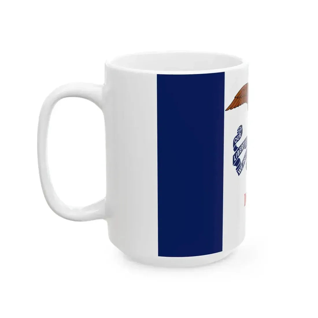 Flag of Iowa variant (United States) White Coffee Mug - Go Mug Yourself