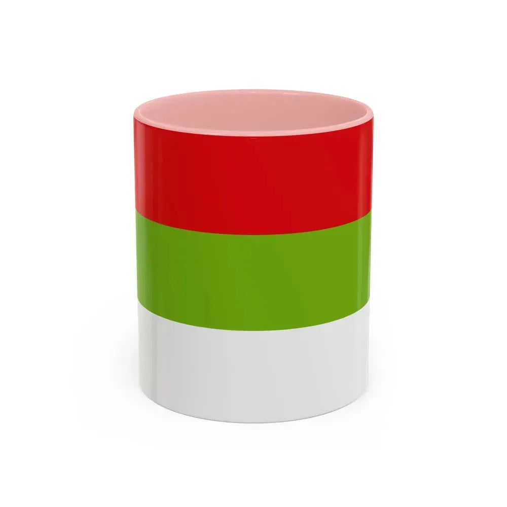 Flag of Ipiales Colombia - Accent Coffee Mug 11oz Pink - Go Mug Yourself