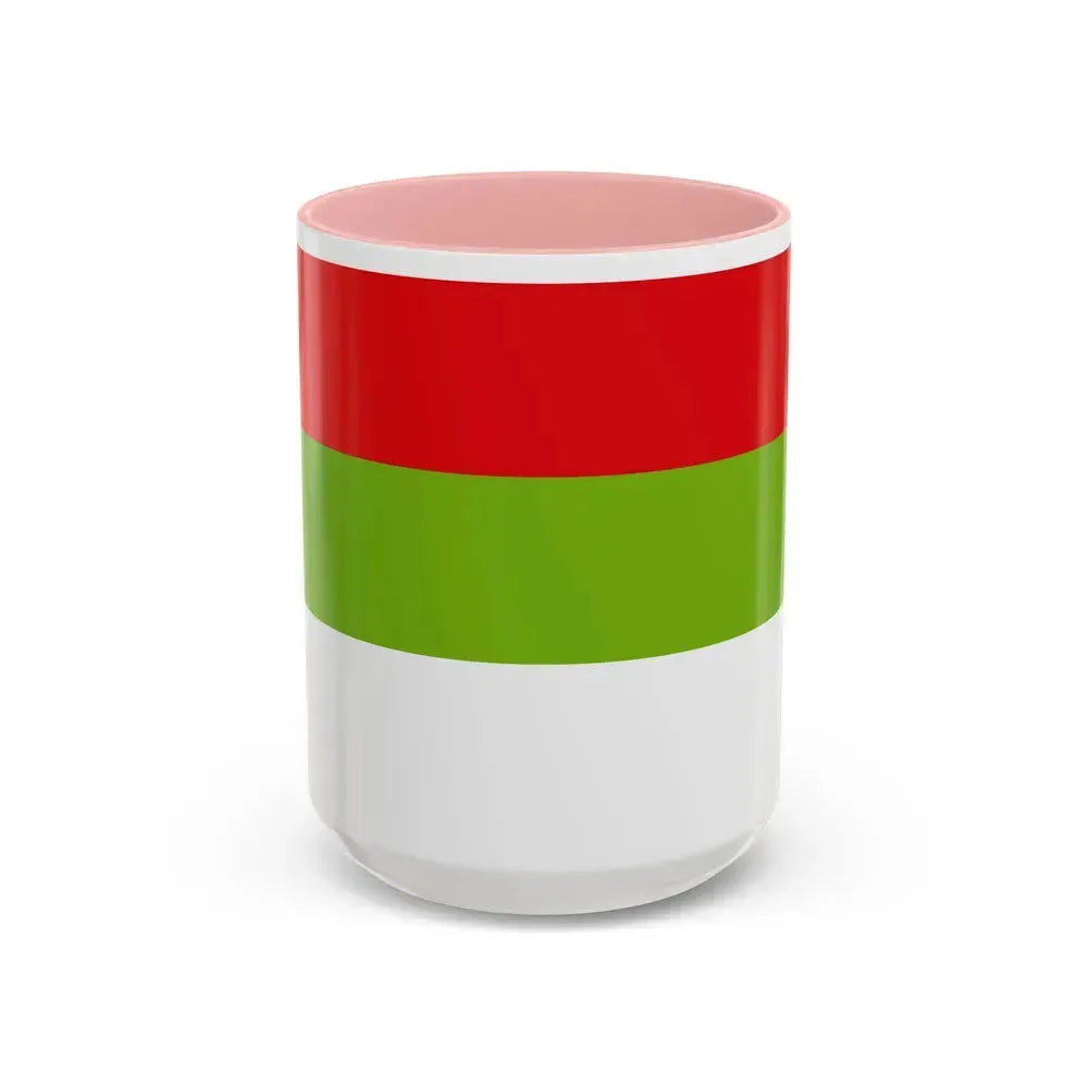 Flag of Ipiales Colombia - Accent Coffee Mug 15oz Pink - Go Mug Yourself