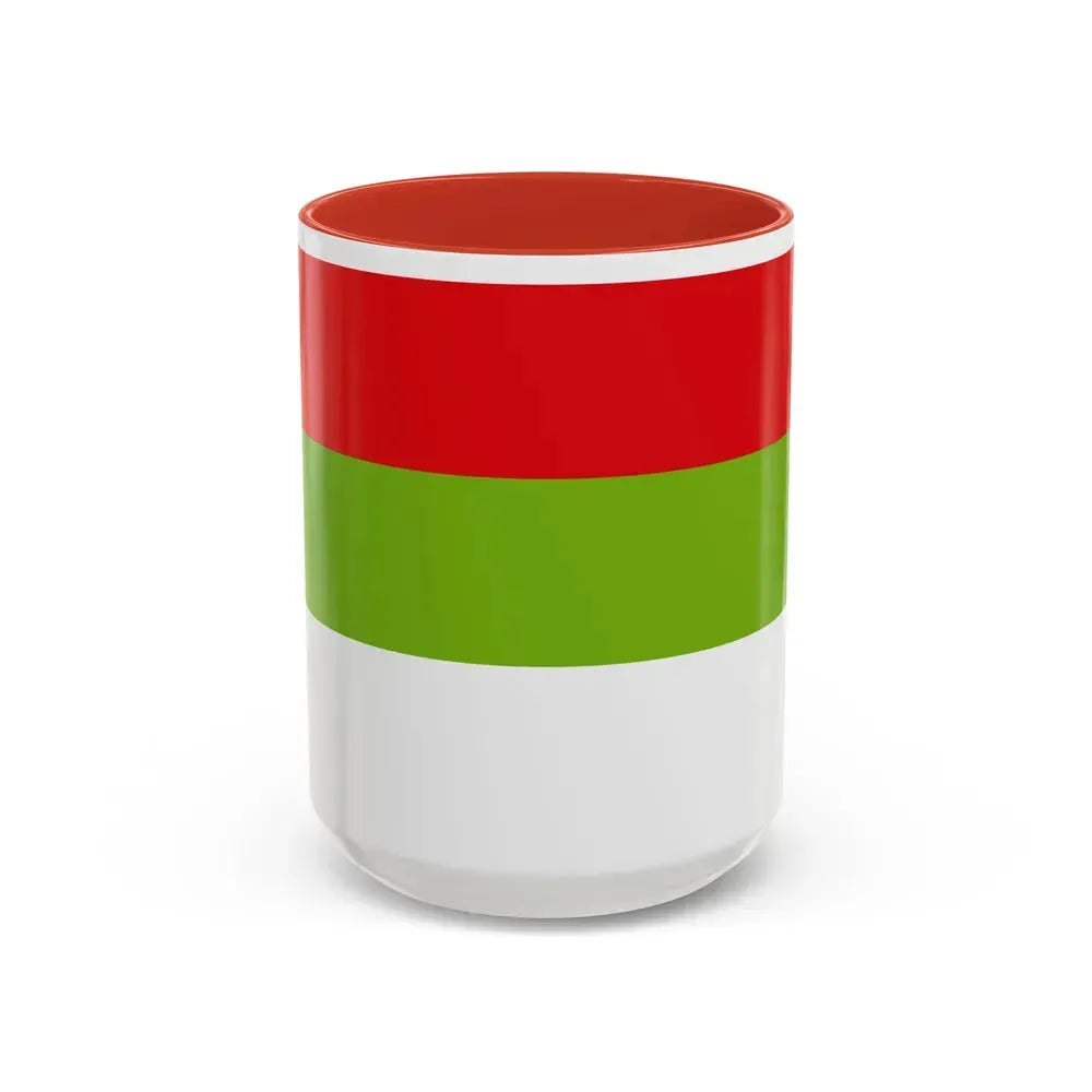 Flag of Ipiales Colombia - Accent Coffee Mug 15oz Red - Go Mug Yourself