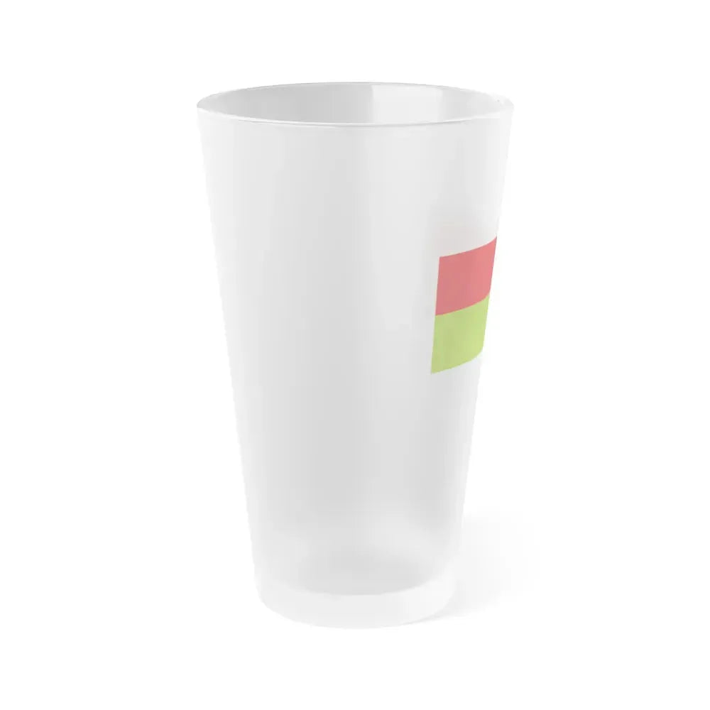 Flag of Ipiales Colombia - Frosted Pint Glass 16oz - Go Mug Yourself